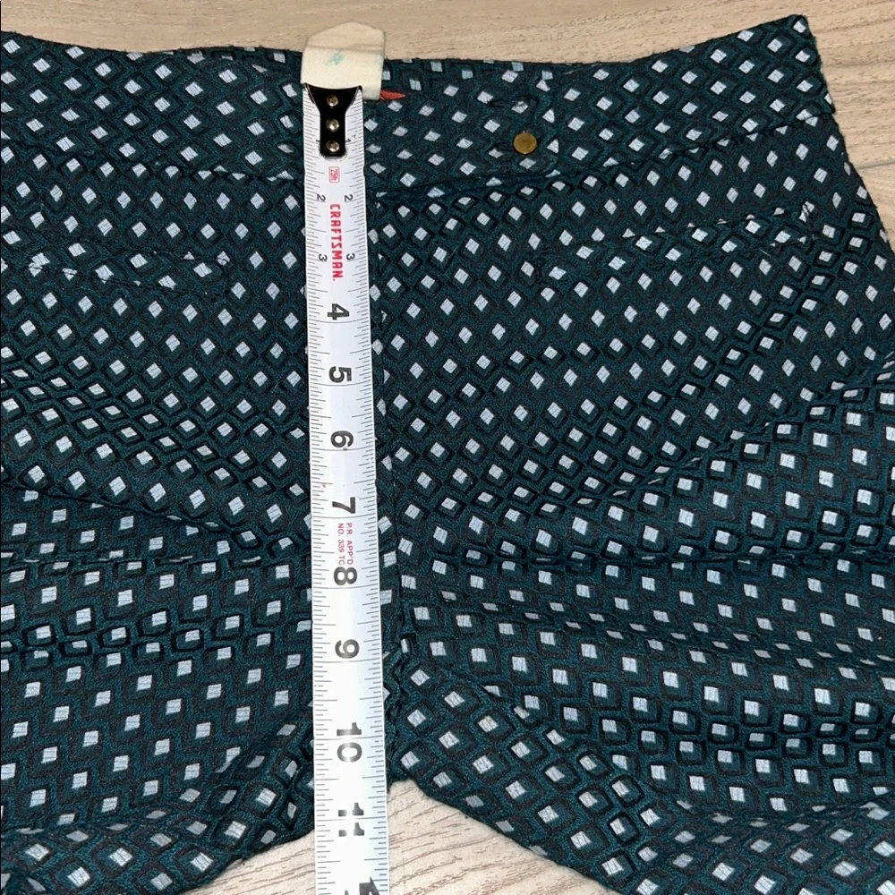 Anthropologie Cartonnier Charlie Crop Flare Pant In Lorie Green Multi Size 4 EUC - Picture 11 of 12